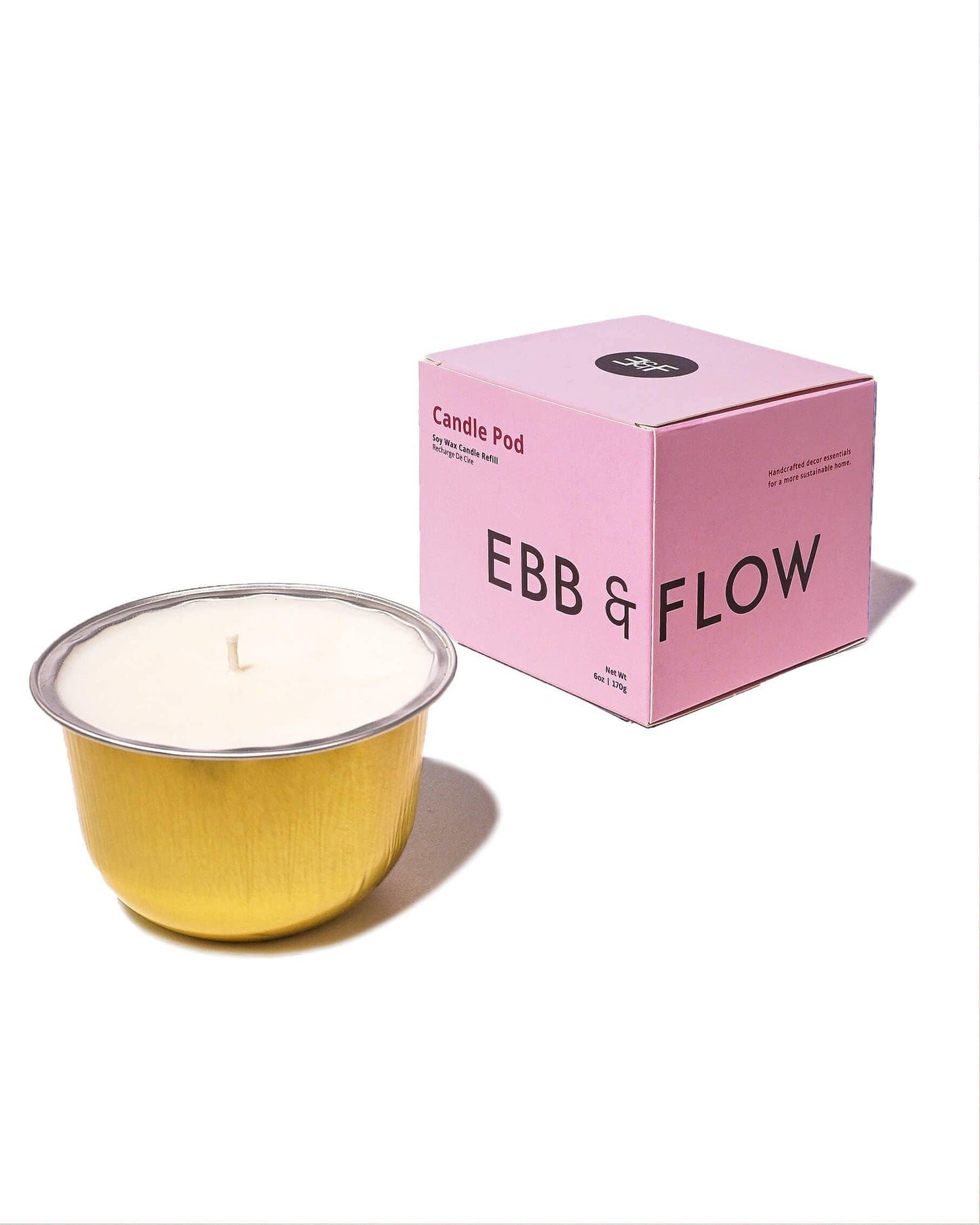 CandlePod ™ Soy Wax Candle Refill - Wild Rose & Peony Flower