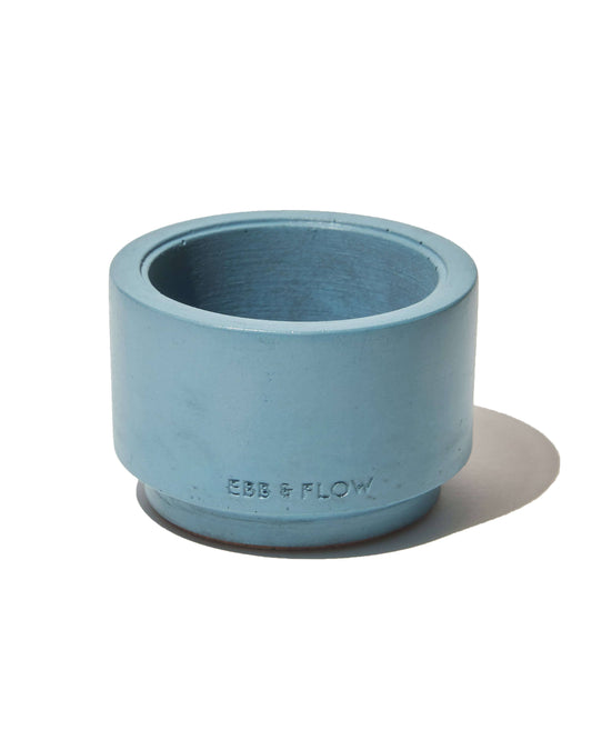 Refillable Candle Vessel - Denim Blue