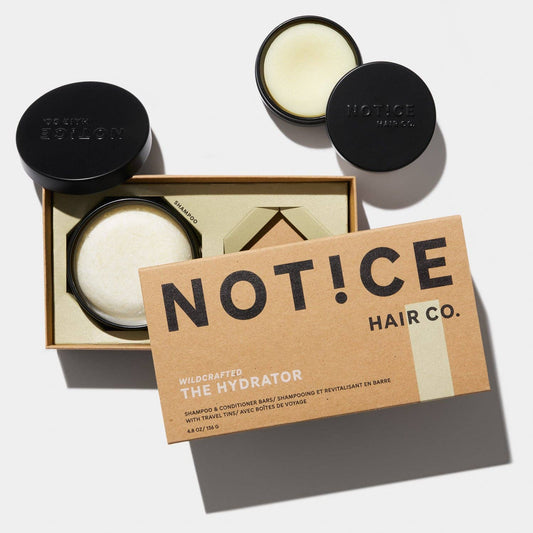 Hydrator Shampoo & Conditioner Bar Travel Set - moisturizing for curly & dry hair