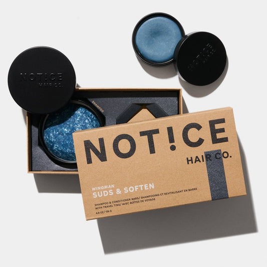 Wingman Shampoo & Conditioner Bar Travel Set - for men