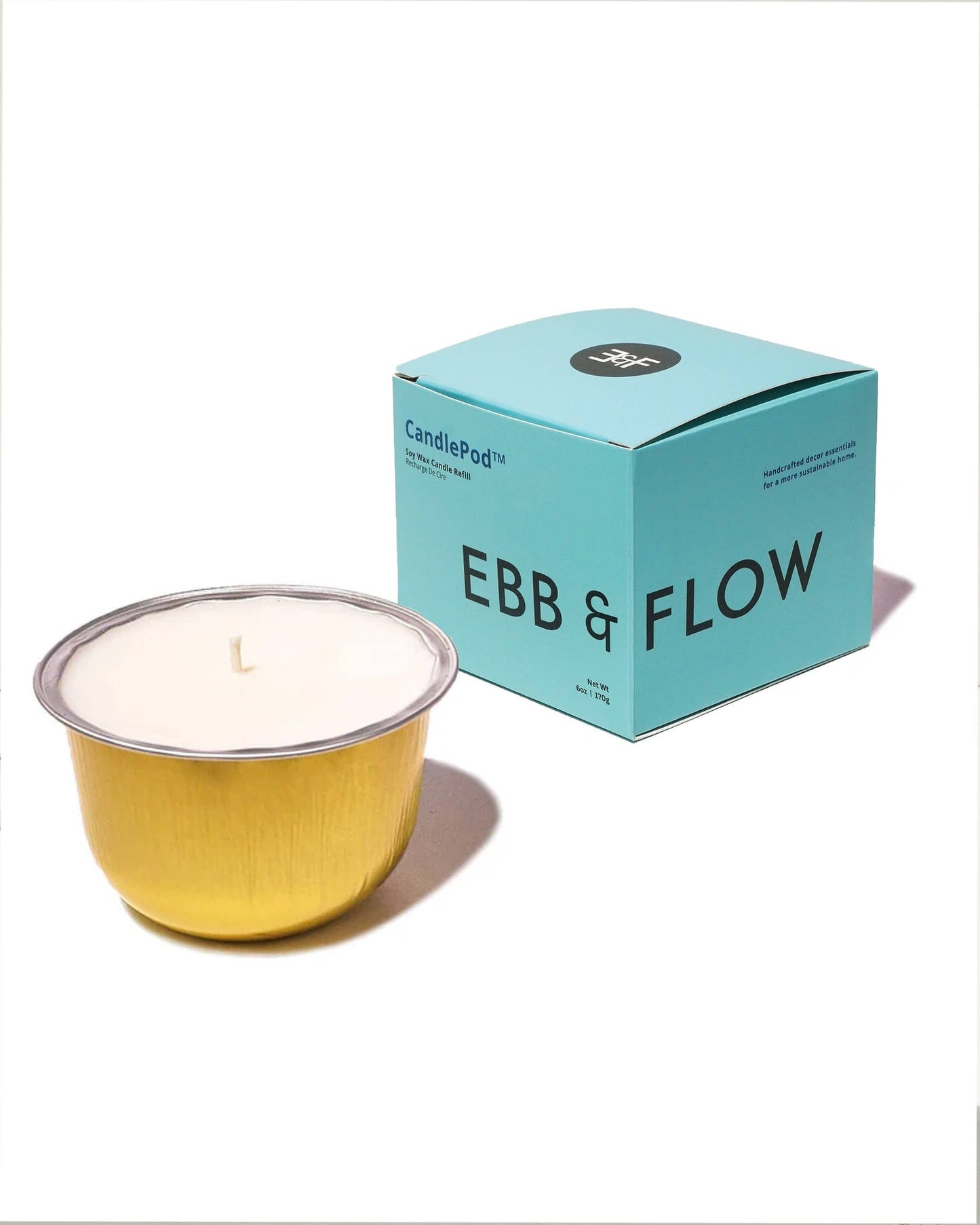 CandlePod ™  Soy Wax Candle Refill - Sea Salt & Neroli 